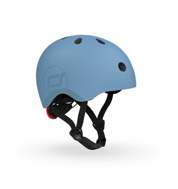 Casca de protectie pentru copii, cu sistem de reglare, Scoot & Ride S, 51-55cm, 3 ani+  Steel,